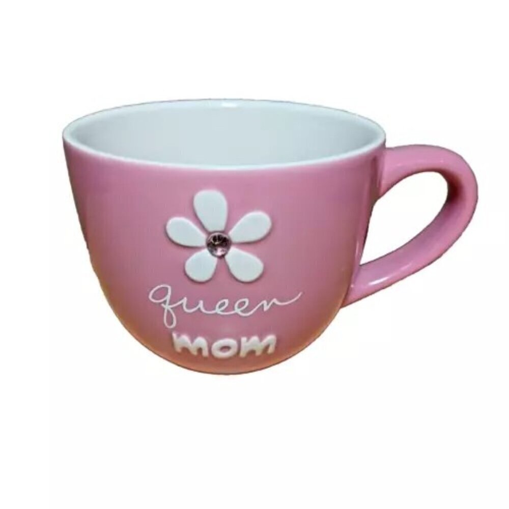 Queen Mom Coffee Mug 14oz Oversized Drinking Tea Cup‎ Pink